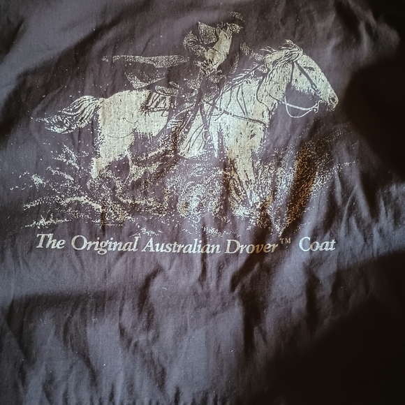 Original Australian Drover Coat Cotton Oilskin - Picture 6 of 8